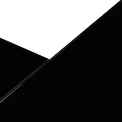 ALTEREGO Grand bureau de direction en angle 'XLINE' en verre noir Hot