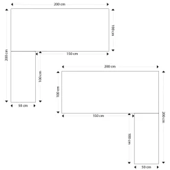 ALTEREGO Grand bureau de direction en angle 'XLINE' en bois finition naturelle et structure blanche Clearance