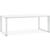 ALTEREGO Grand bureau de direction droit 'XLINE' en bois blanc Discount