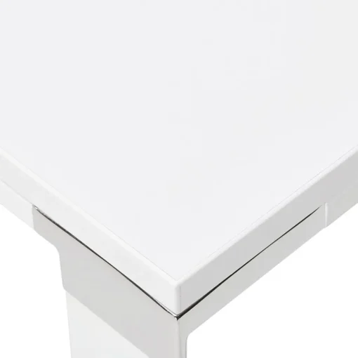 ALTEREGO Grand bureau de direction en angle 'XLINE' en bois blanc Hot