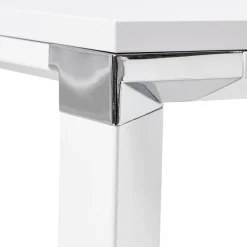 ALTEREGO Grand bureau de direction en angle 'XLINE' en bois blanc Hot
