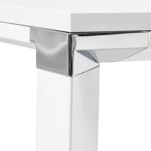 ALTEREGO Grand bureau de direction en angle 'XLINE' en bois blanc Hot