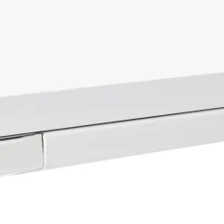 ALTEREGO Grand bureau de direction en angle 'XLINE' en bois blanc Hot