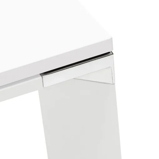 ALTEREGO Grand bureau de direction en angle 'XLINE' en bois blanc Hot