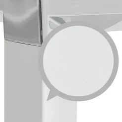 ALTEREGO Grand bureau de direction en angle 'XLINE' en bois blanc Hot