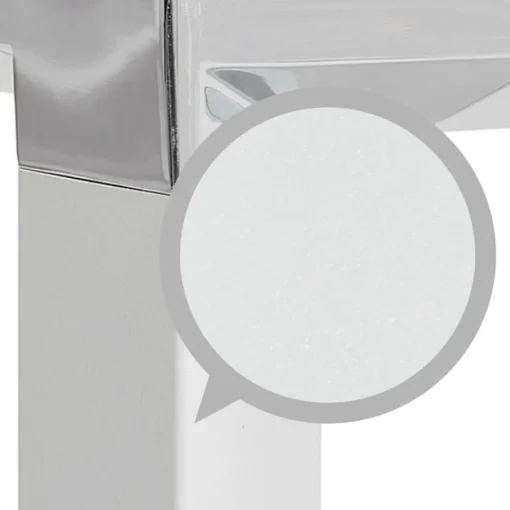 ALTEREGO Grand bureau de direction en angle 'XLINE' en bois blanc Hot