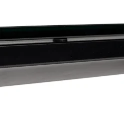 ALTEREGO Grand bureau de direction droit 'XLINE' en verre noir Outlet