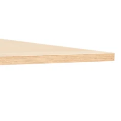 ALTEREGO Grand bureau pliable 'FLEXO' sur roulettes en bois finition naturelle New