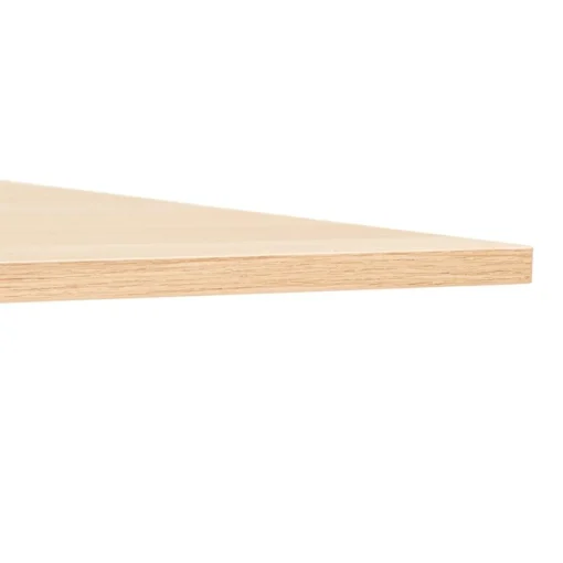 ALTEREGO Grand bureau pliable 'FLEXO' sur roulettes en bois finition naturelle New