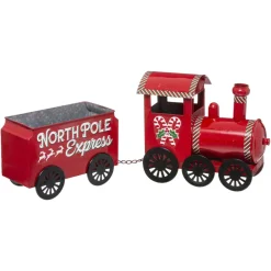 3S. x Home Grand Modèle Métal Train Rouge Sale