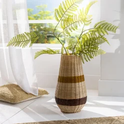 Becquet Grand vase en bambou tresse Vannier Sale
