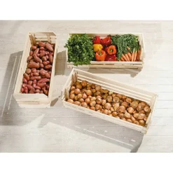 3S. x Home Grande Caisse En Bois VEGATABLE Best
