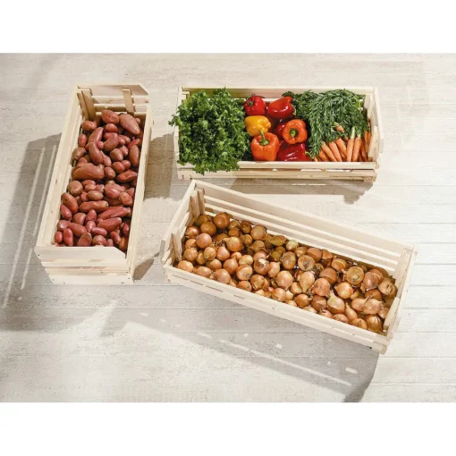 3S. x Home Grande Caisse En Bois VEGATABLE Best