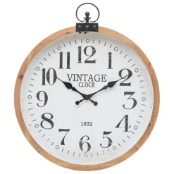 3S. x Home Horloge en bois et métal Outlet