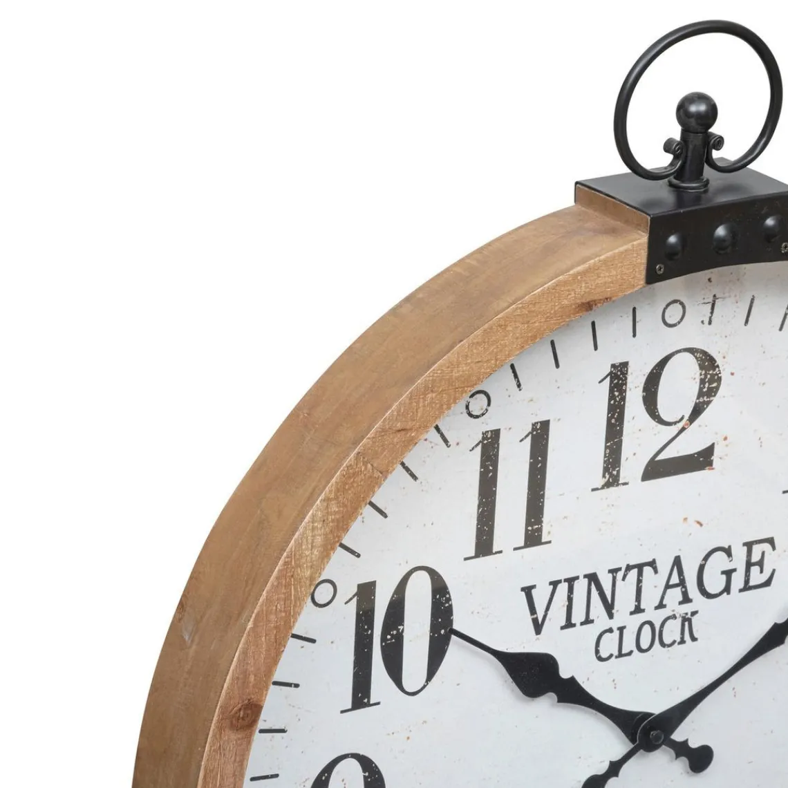 3S. x Home Horloge en bois et métal Outlet