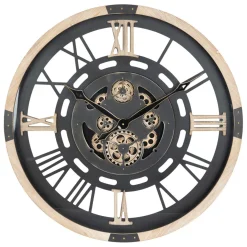 3S. x Home Horloge mécanique bois Discount