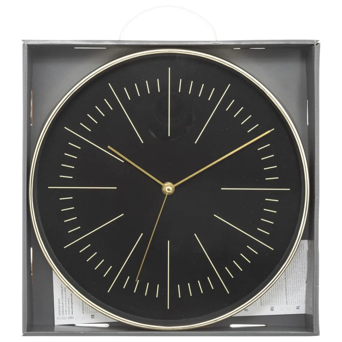 3S. x Home Horloge verre rose et noir Sale