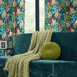 Becquet Housse de canapé clic-clac VELOURS cèdre Online