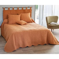 Becquet Housse d'oreiller BAILLARGUES caramel en coton New