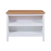 3S. x Home Ilot de cuisine JULINA blanc / Chêne Artisan Online
