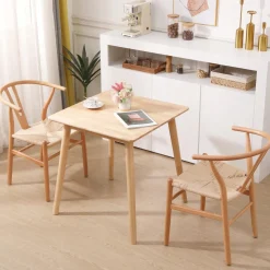 3S. x Home La chaise de table ROSARIO design moderne et sa structure en bois massif New