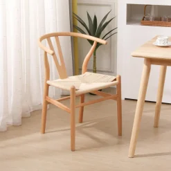 3S. x Home La chaise de table ROSARIO design moderne et sa structure en bois massif New