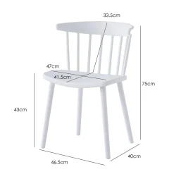 3S. x Home La chaise EXCHANGE design scandinave Blanc