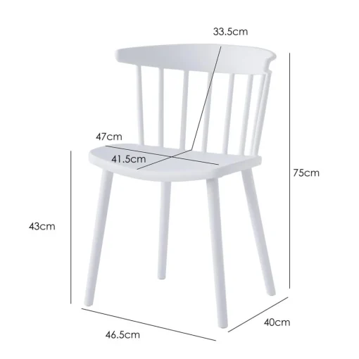 3S. x Home La chaise EXCHANGE design scandinave Blanc