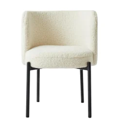 3S. x Home La chaise GRIMSTAD avec design scandinave Blanc Outlet