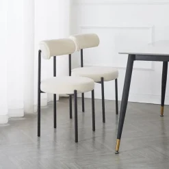 3S. x Home La chaise LARS design scandinave beige Outlet