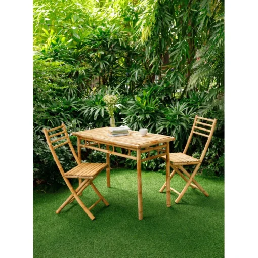 3S. x Home La table à manger BARU son design rustique et épuré pour 4 personnes Outlet