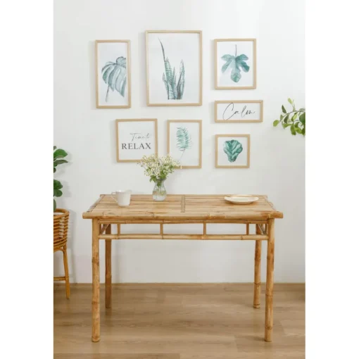 3S. x Home La table à manger BARU son design rustique et épuré pour 4 personnes Outlet