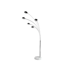 ALTEREGO Lampadaire 5 Arcs chrome
