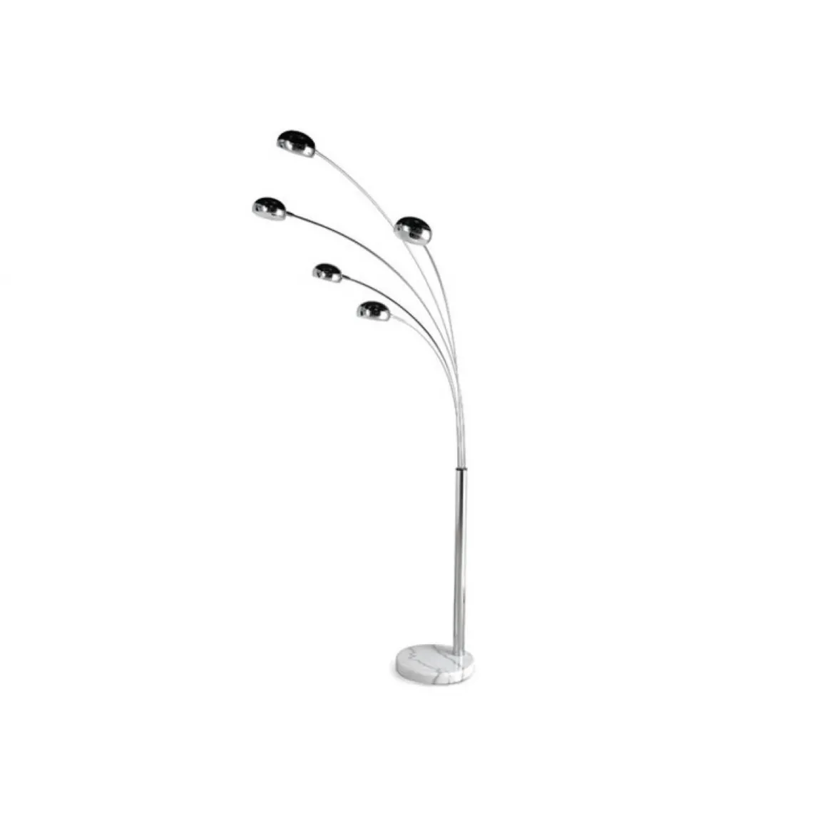 ALTEREGO Lampadaire 5 Arcs chrome