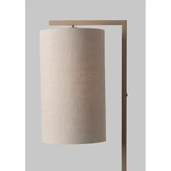 It s About Romi Lampadaire Boston sable abat-jour lin clair Discount