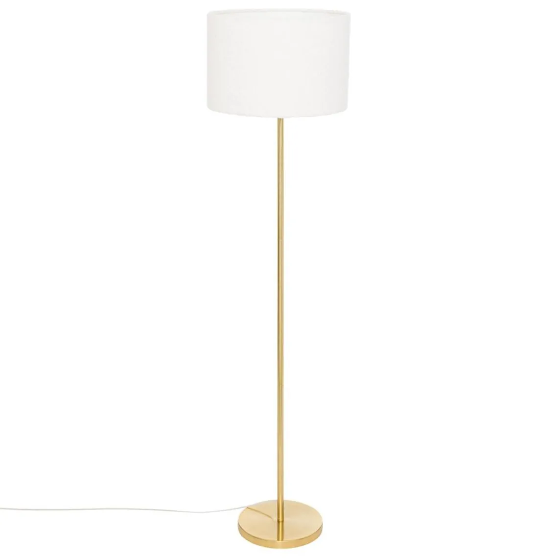 3S. x Home Lampadaire droit Tina bouclette pied doré Outlet