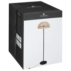 3S. x Home Lampadaire droit en métal - beige Discount