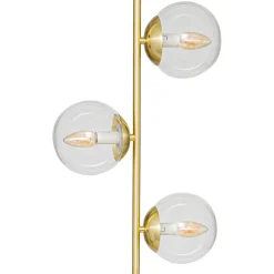 3S. x Home Lampadaire droit H162cm en métal doré Online