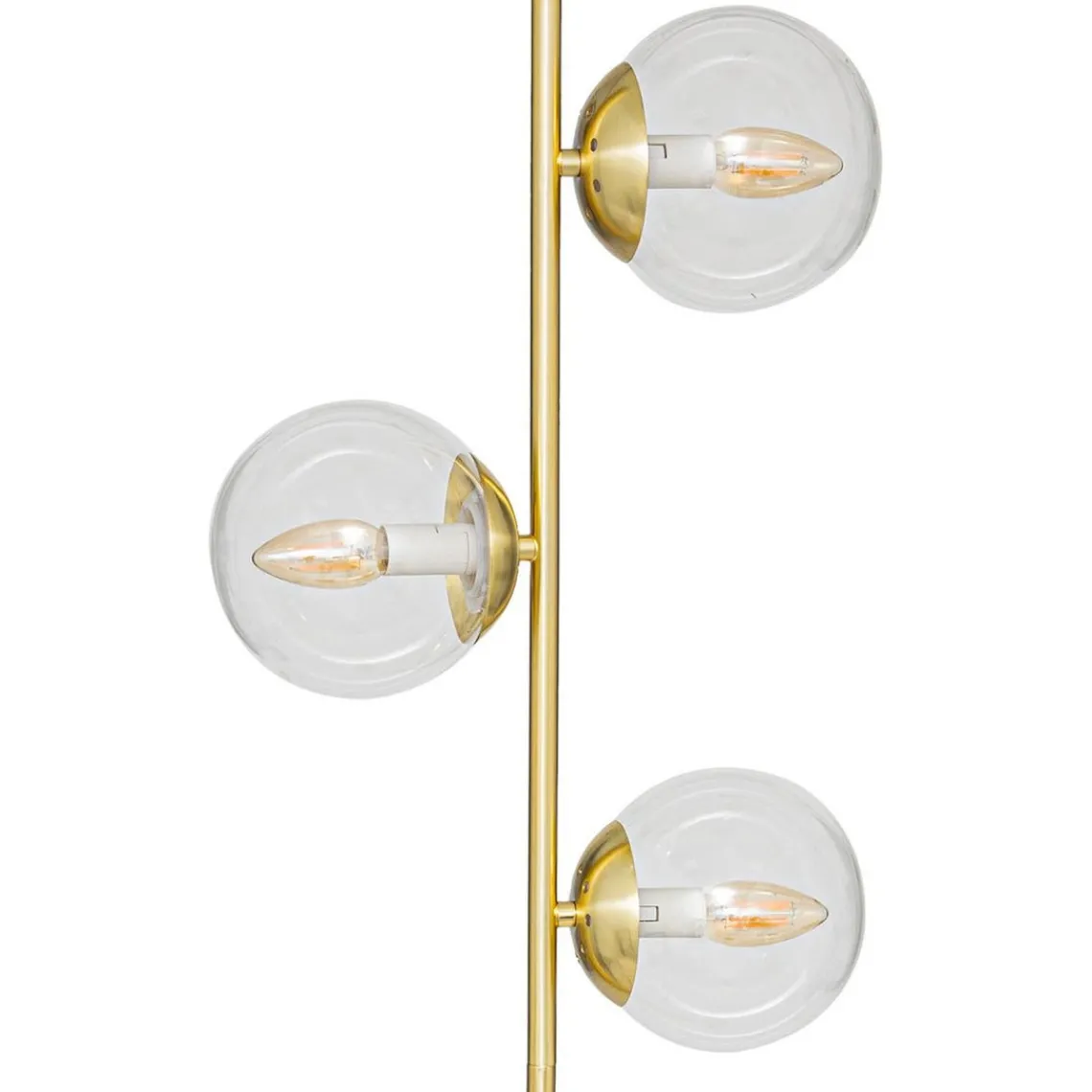 3S. x Home Lampadaire droit H162cm en métal doré Online