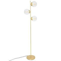 3S. x Home Lampadaire droit H162cm en métal doré Online