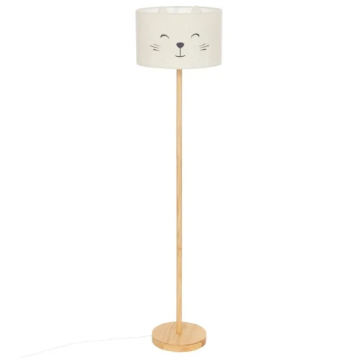 3S. x Home Lampadaire enfant chat en bois de pin Hot