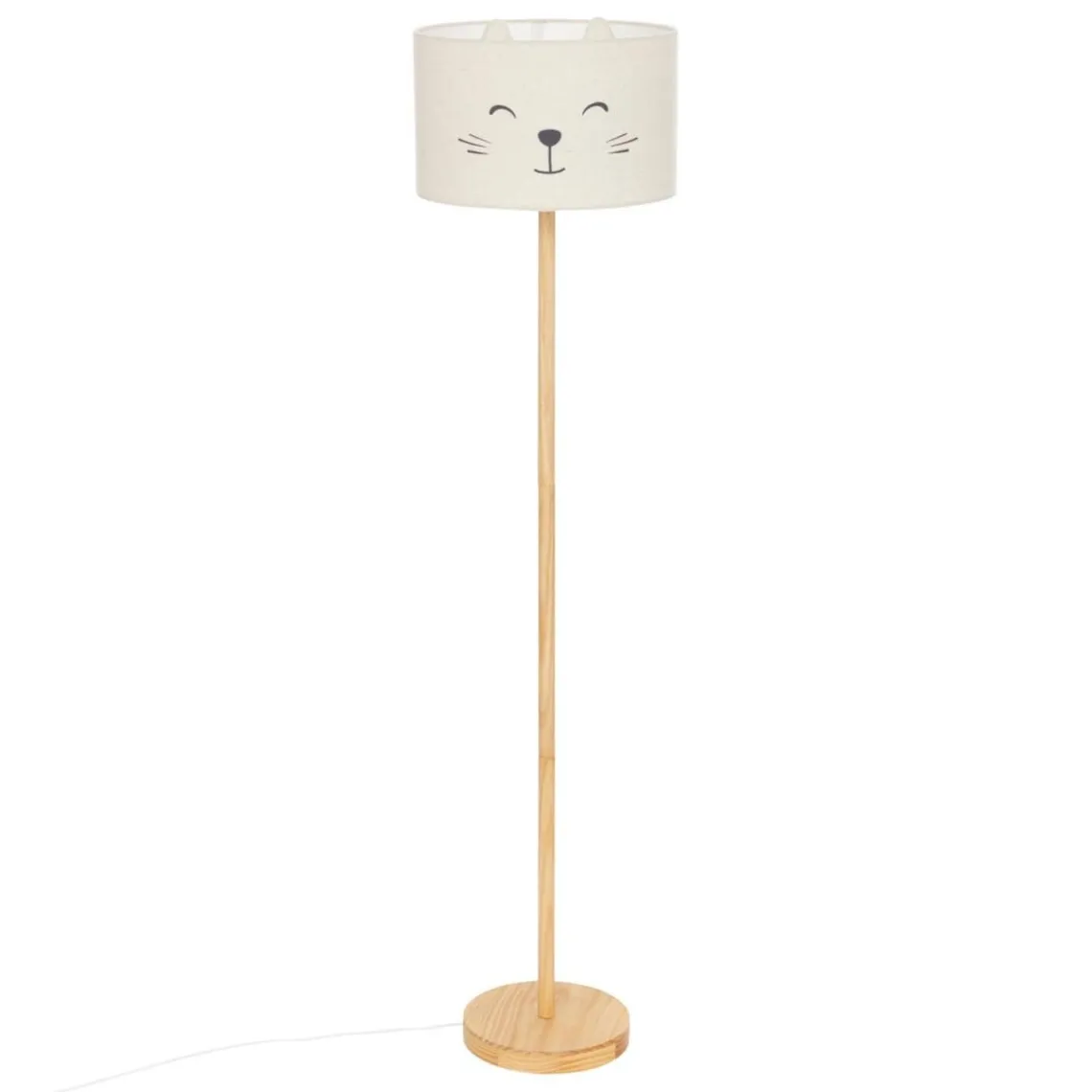 3S. x Home Lampadaire enfant chat en bois de pin Hot