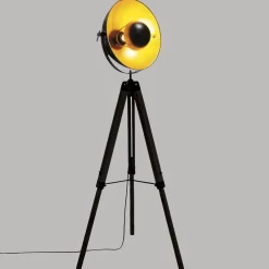 3S. x Home Lampadaire Trépied Loft Noir Lahti Sale