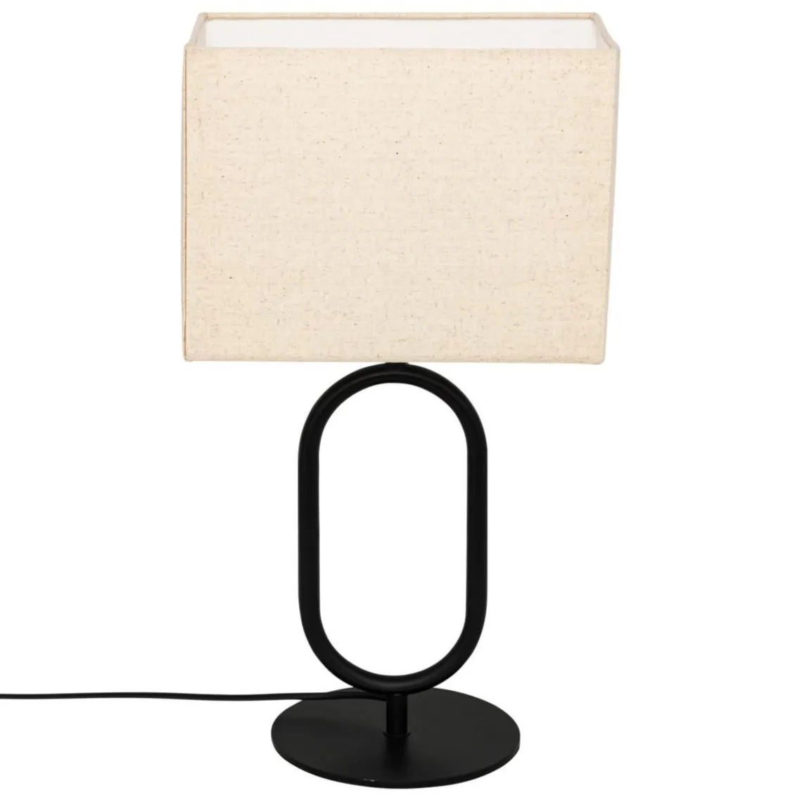 3S. x Home Lampe à poser Alec métal noir Sale