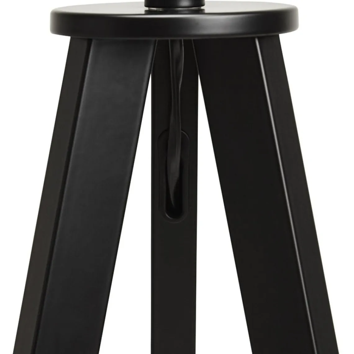 ALTEREGO Lampe à poser design 'SPRING MINI' avec abat-jour gris et trépied noir Hot