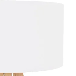 ALTEREGO Lampe à poser trepied 'SPRING MINI' avec abat-jour blanc style scandinave Sale