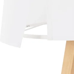 ALTEREGO Lampe à poser trepied 'SPRING MINI' avec abat-jour blanc style scandinave Sale