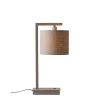 It s About Romi Lampe de table Boston sable abat-jour lin fonce New
