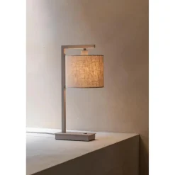 It s About Romi Lampe de table Boston sable abat-jour lin clair Clearance