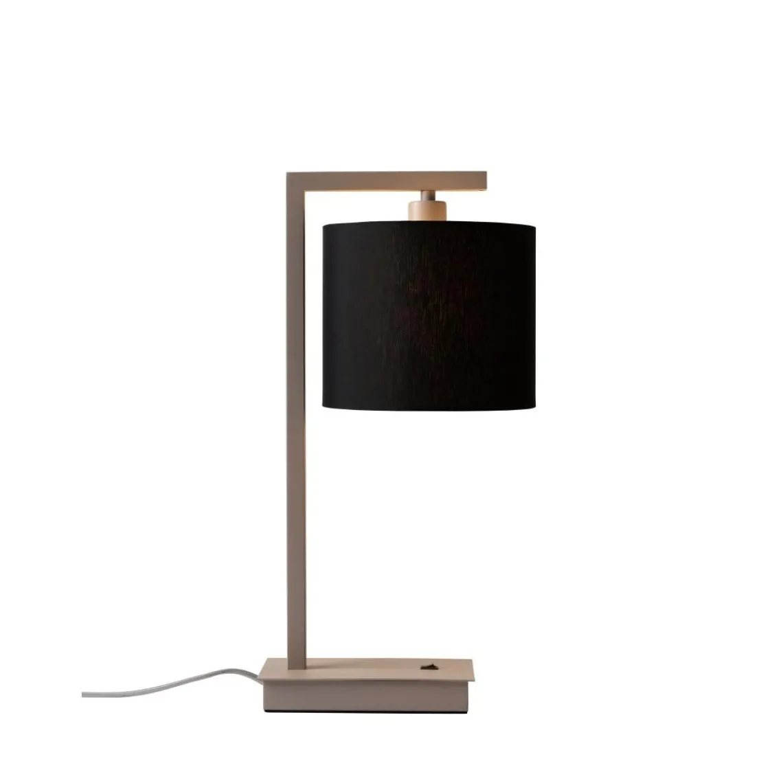It s About Romi Lampe de table Boston sable abat-jour noir Discount